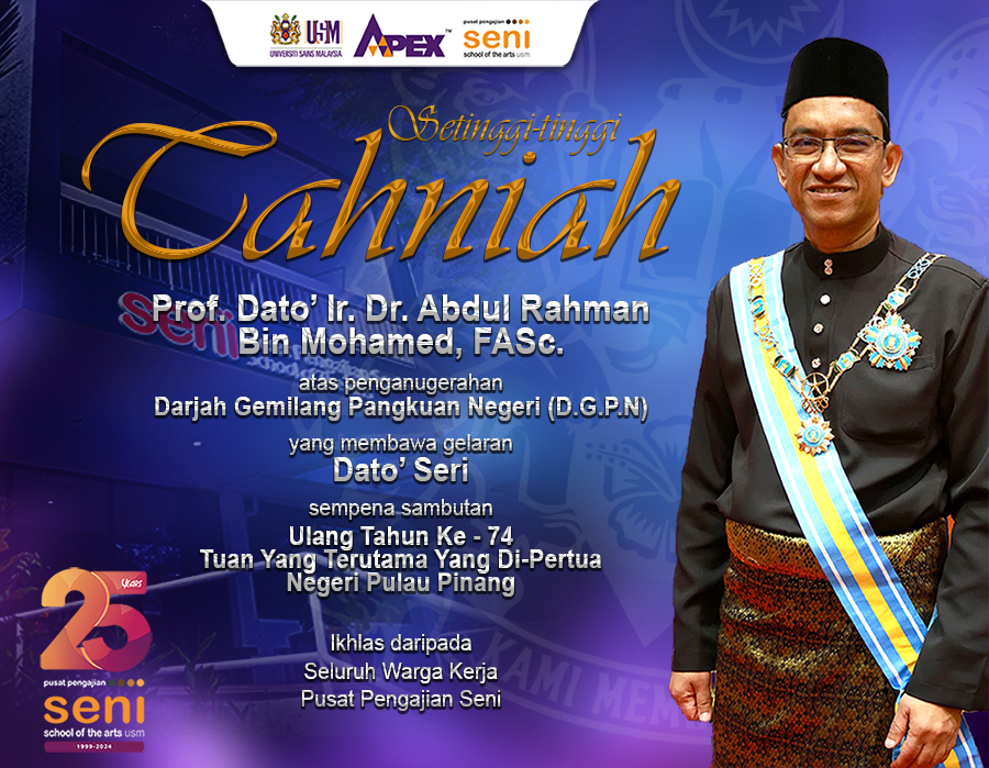 Poster Ucapan Tahniah kepada VC atas gelaran Dato Seri V3